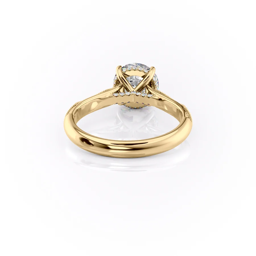 2 CT Round Cut Vintage  Engagement Ring - Moissanite Diamond