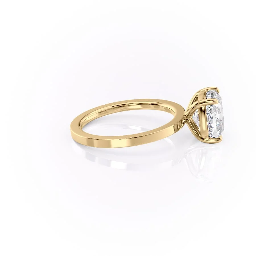 1 CT Cushion Solitaire Engagement Ring - Moissanite Diamond