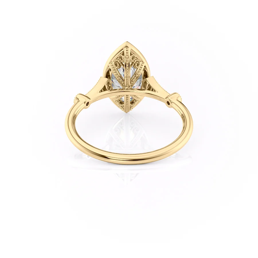 2 CT Marquise Cut Vintage Engagement Ring - Moissanite Diamond