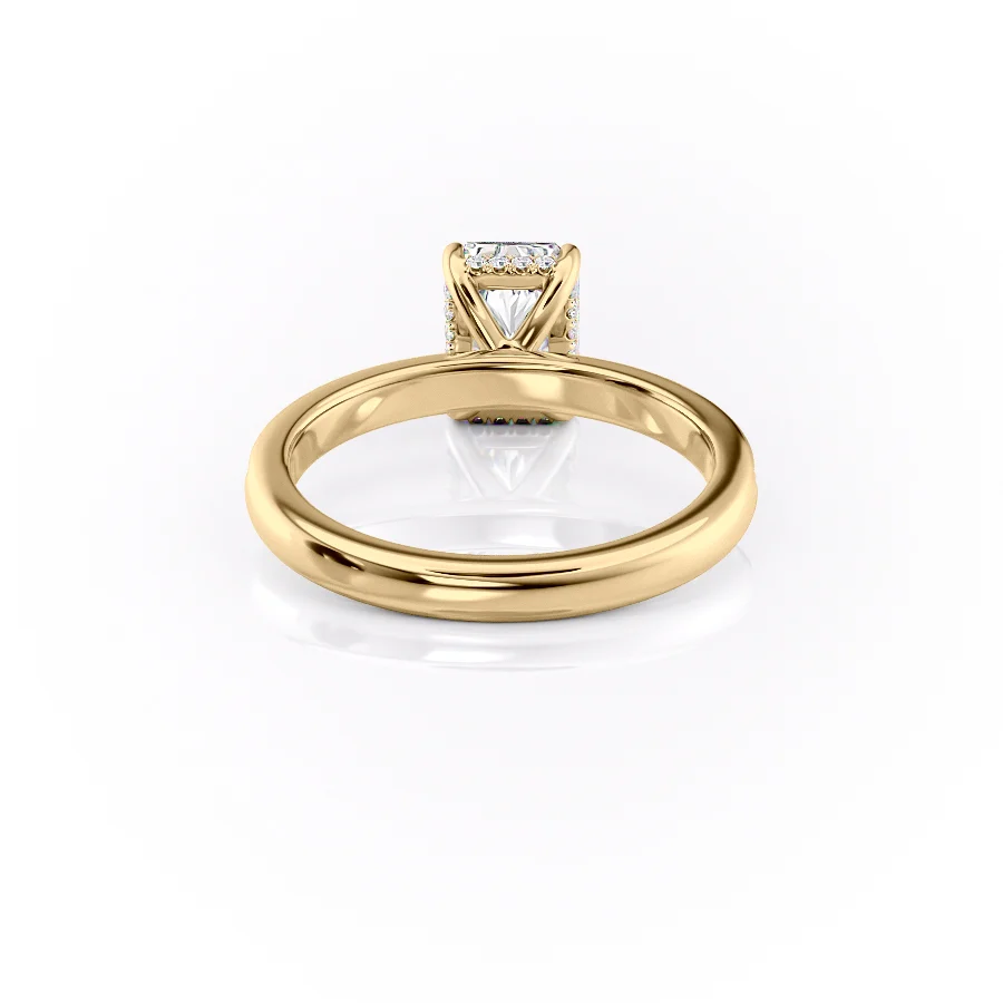 2 CT Radiant Cut Channel Setting Engagement Ring - Moissanite Diamond