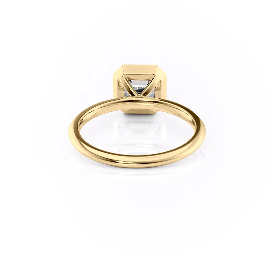 2 CT Asscher Cut Halo Engagement Ring - Moissanite Diamond