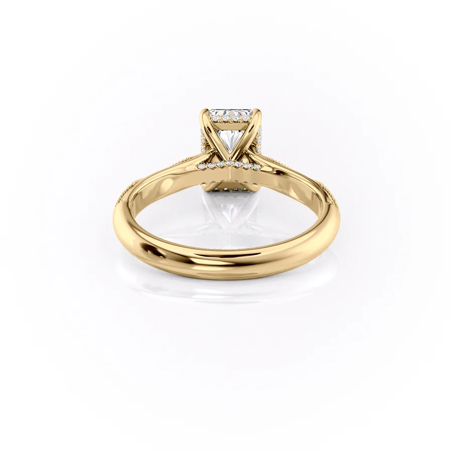 1 CT Radiant Cut Vintage Engagement Ring - Moissanite Diamond