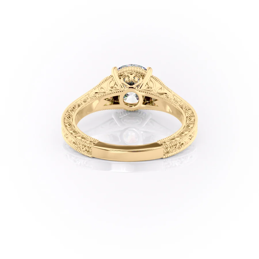 2 CT Round Cut Cluster Engagement Ring - Moissanite Diamond