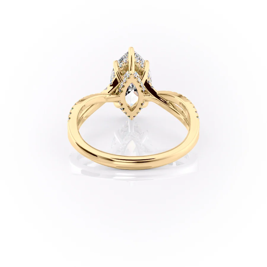 2 CT Marquise Cut Infinity Engagement Ring - Moissanite Diamond