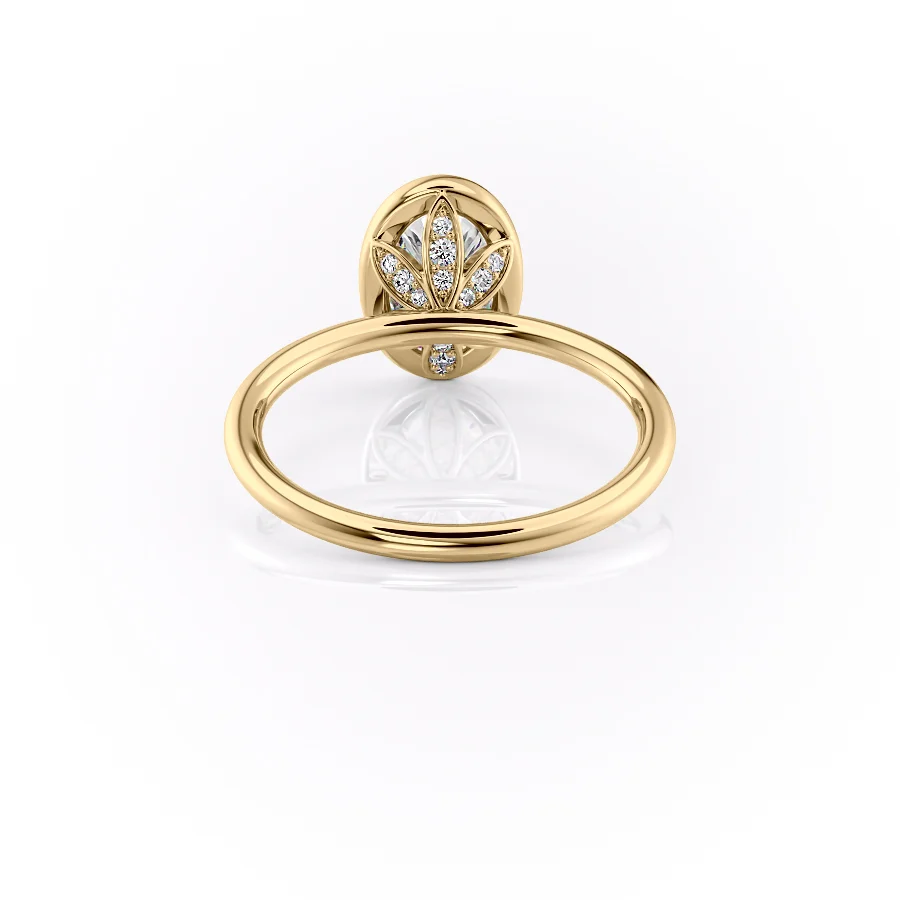 2 CT Oval Cut Bezel Engagement Ring - Moissanite Diamond