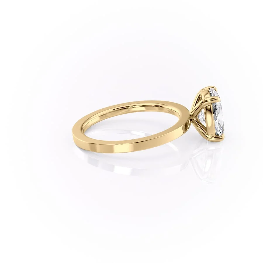 2 CT Elongated Cushion Solitaire Engagement Ring - Moissanite Diamond