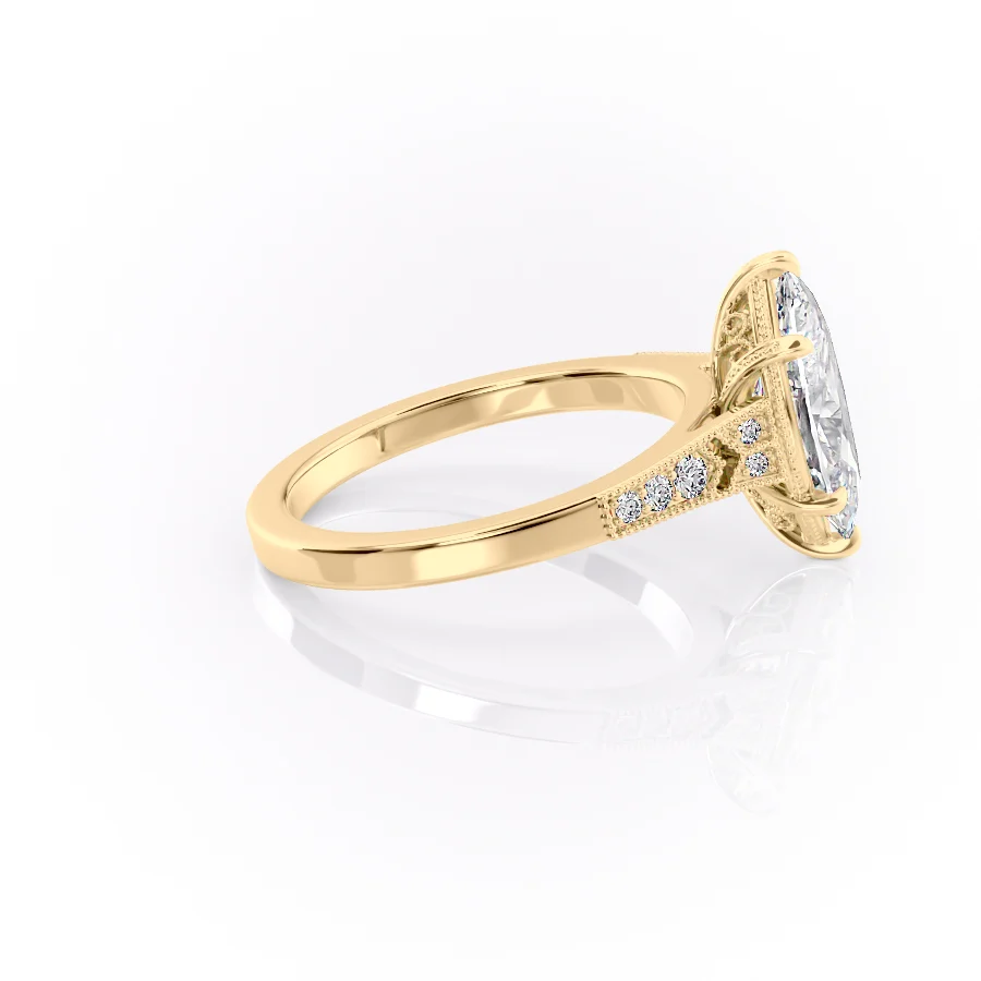 2 CT Marquise Cut Vintage Engagement Ring - Moissanite Diamond