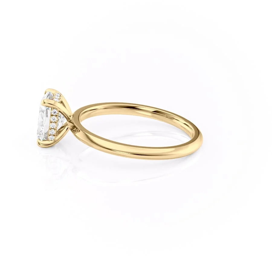 1 CT Elongated Cushion Cut Solitaire Engagement Ring - Moissanite Diamond