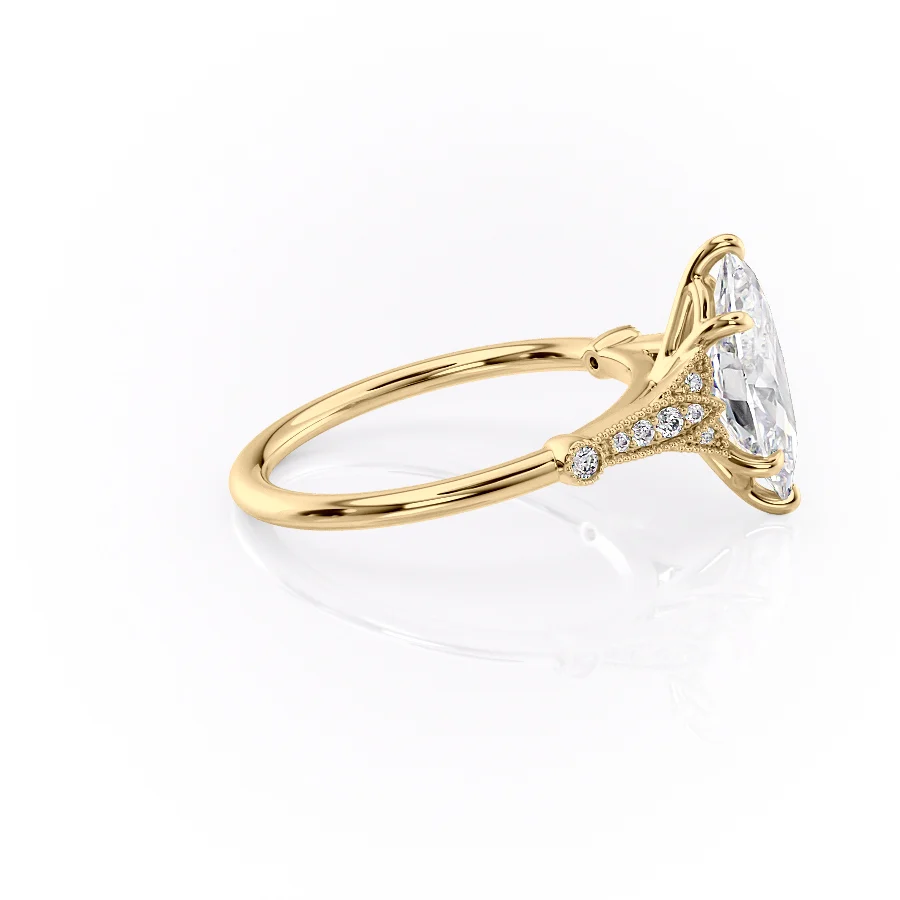 2 CT Marquise Cut Vintage Engagement Ring - Moissanite Diamond