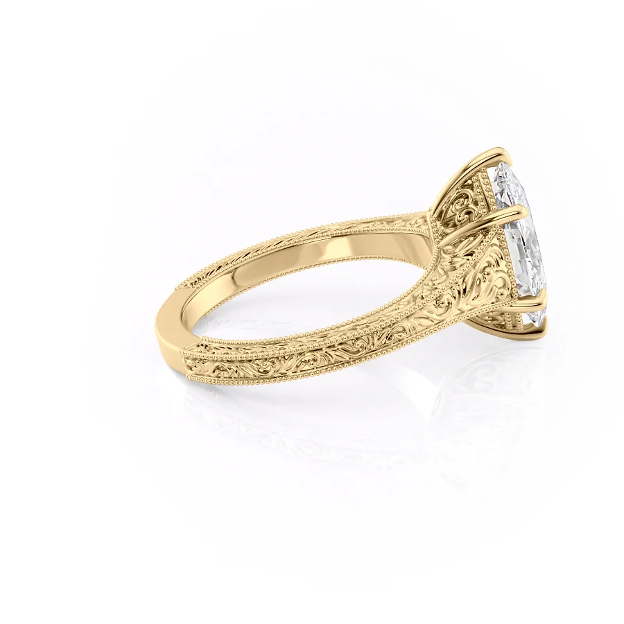 2 CT Marquise Cut Vintage Engagement Ring - Moissanite Diamond