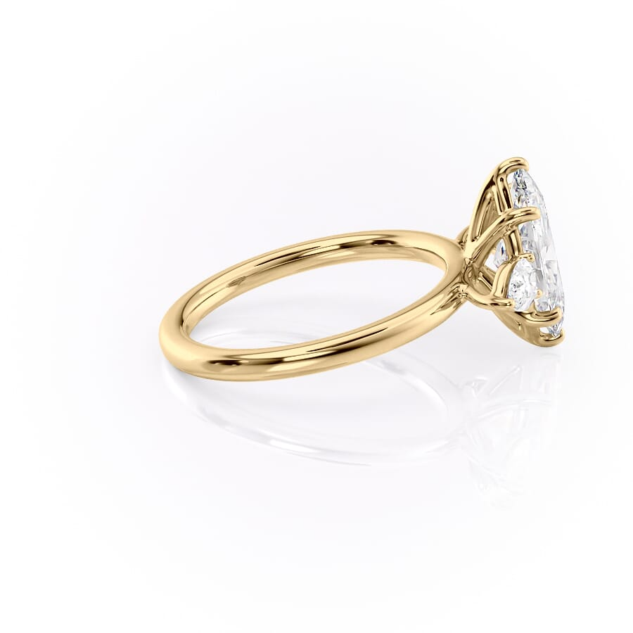 2 CT Marquise Cut Three Stone Engagement Ring - Moissanite Diamond