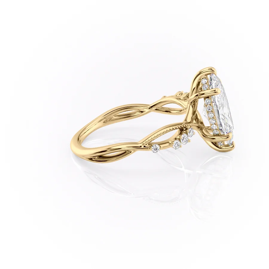 2 CT Marquise Cut Infinity Engagement Ring - Moissanite Diamond