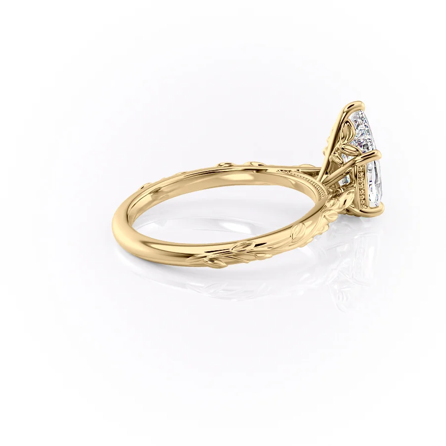 2 CT Pear Cut Vintage Engagement Ring - Moissanite Diamond