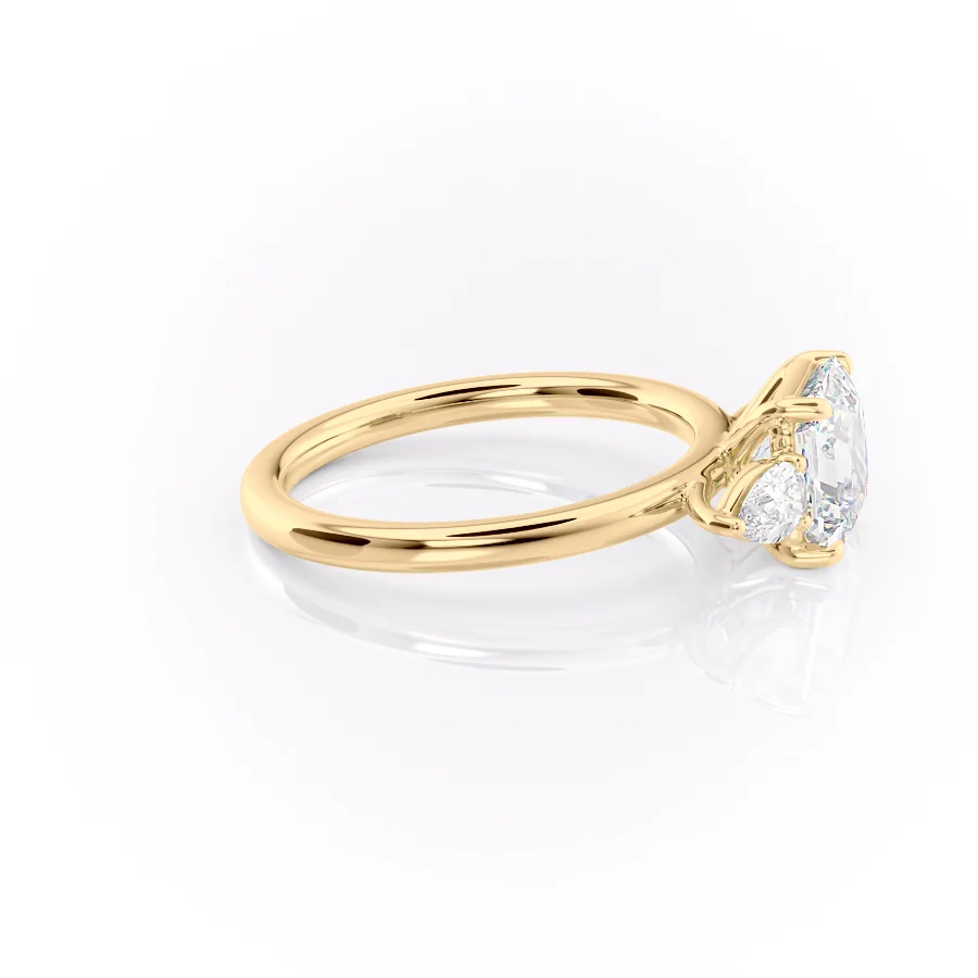 2 CT Asscher Cut Three Stone  Engagement Ring - Moissanite Diamond