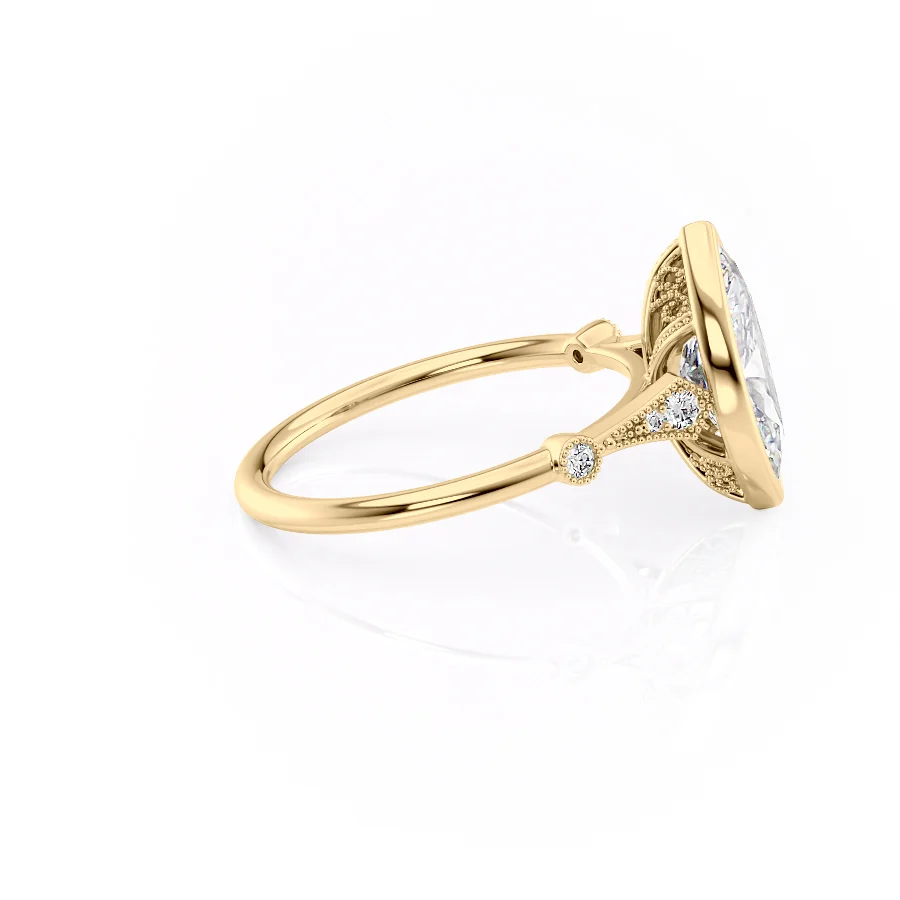 2 CT Marquise Cut Vintage Engagement Ring - Moissanite Diamond