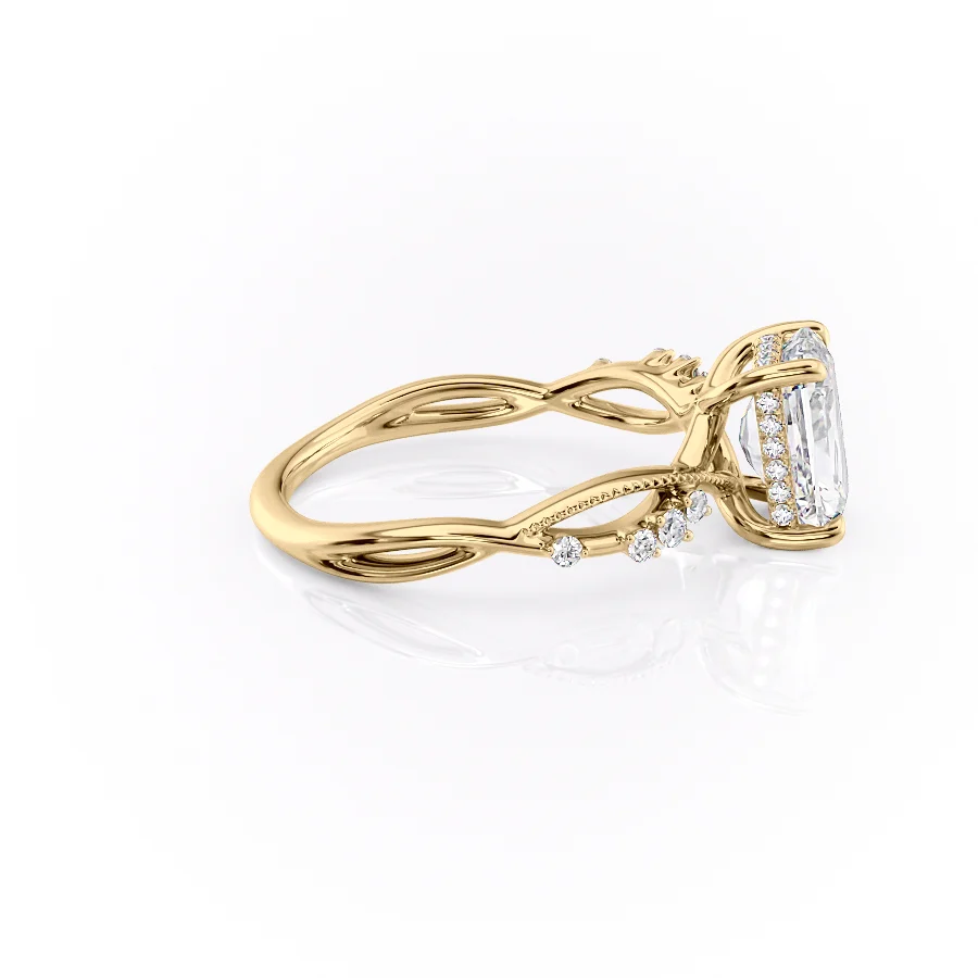 2 CT Radiant Cut Infinity Engagement Ring - Moissanite Diamond