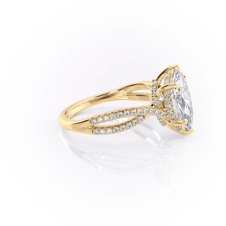 2 CT Marquise Cut Infinity Engagement Ring - Moissanite Diamond