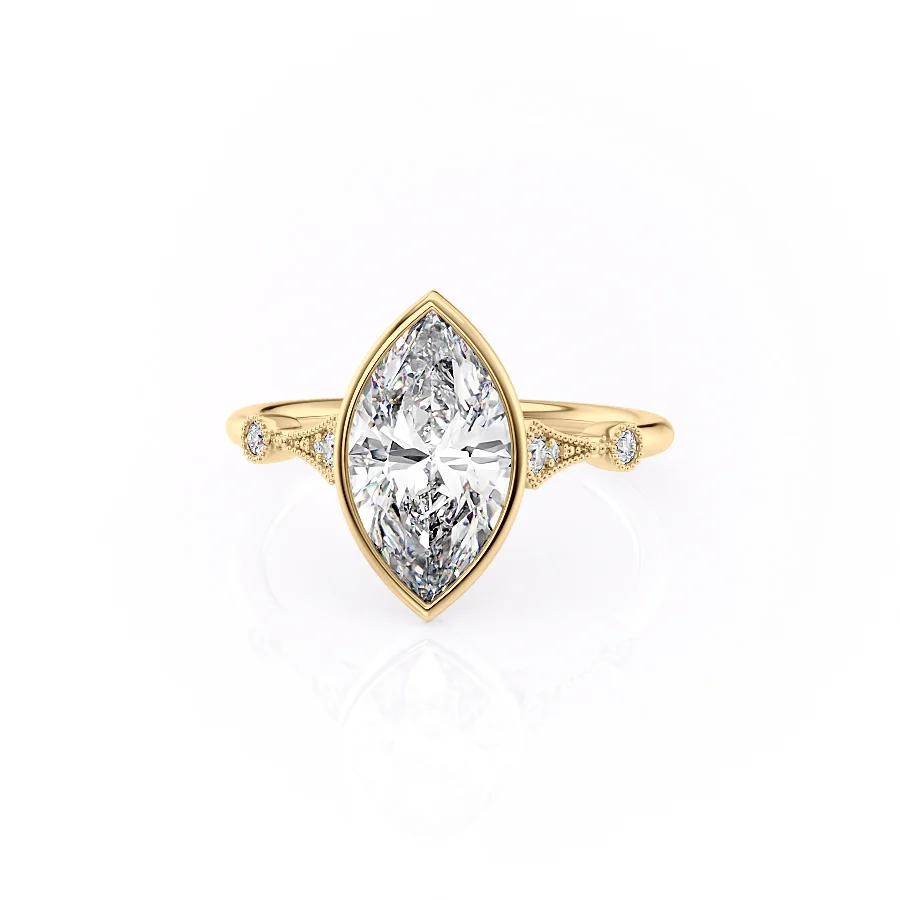 2 CT Marquise Cut Vintage Engagement Ring - Moissanite Diamond