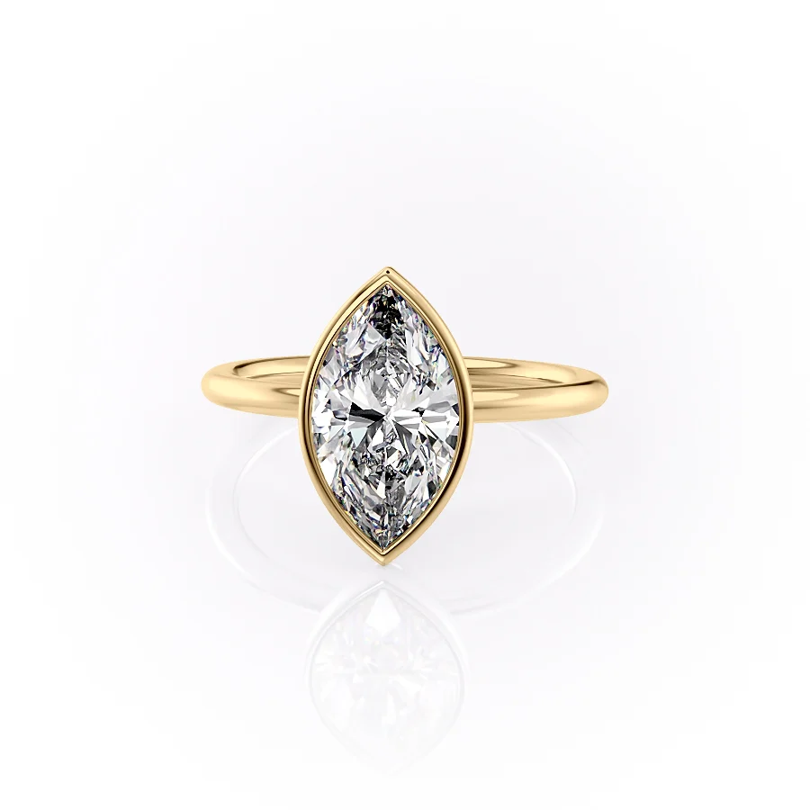 2 CT Marquise Cut Halo Engagement Ring - Moissanite Diamond