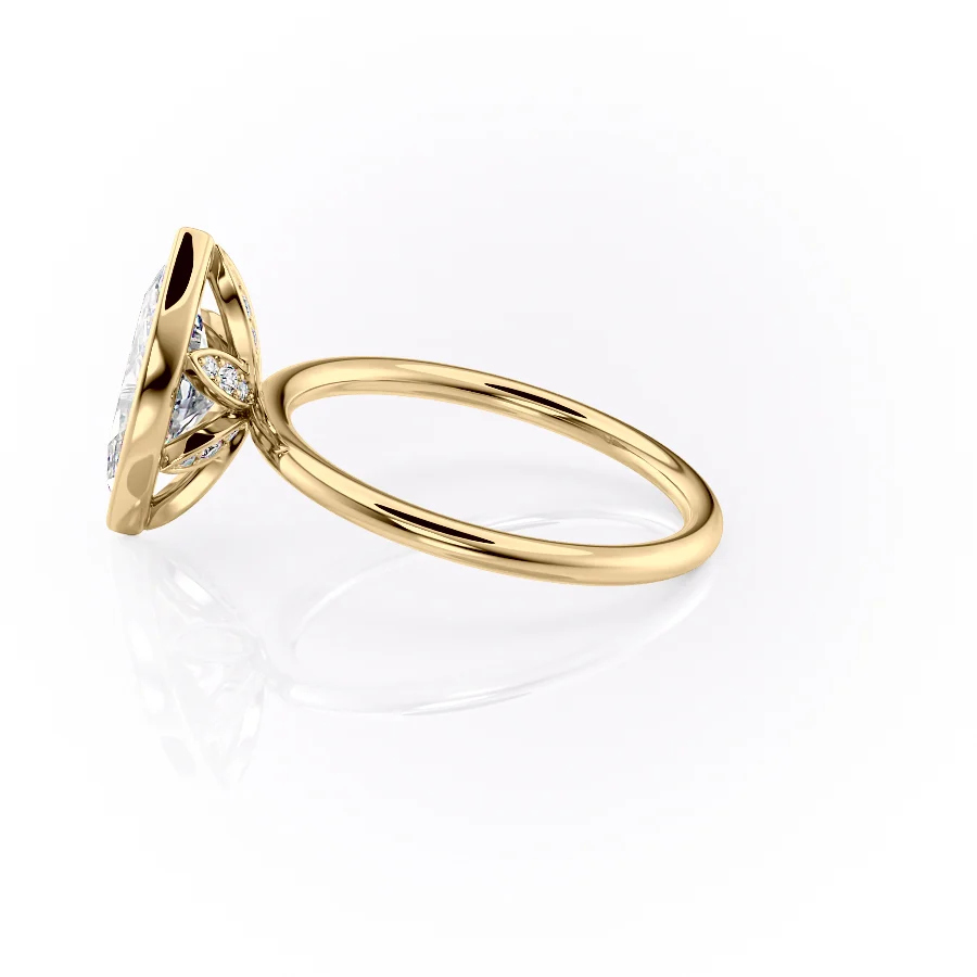 2 CT Marquise Cut Halo Engagement Ring - Moissanite Diamond