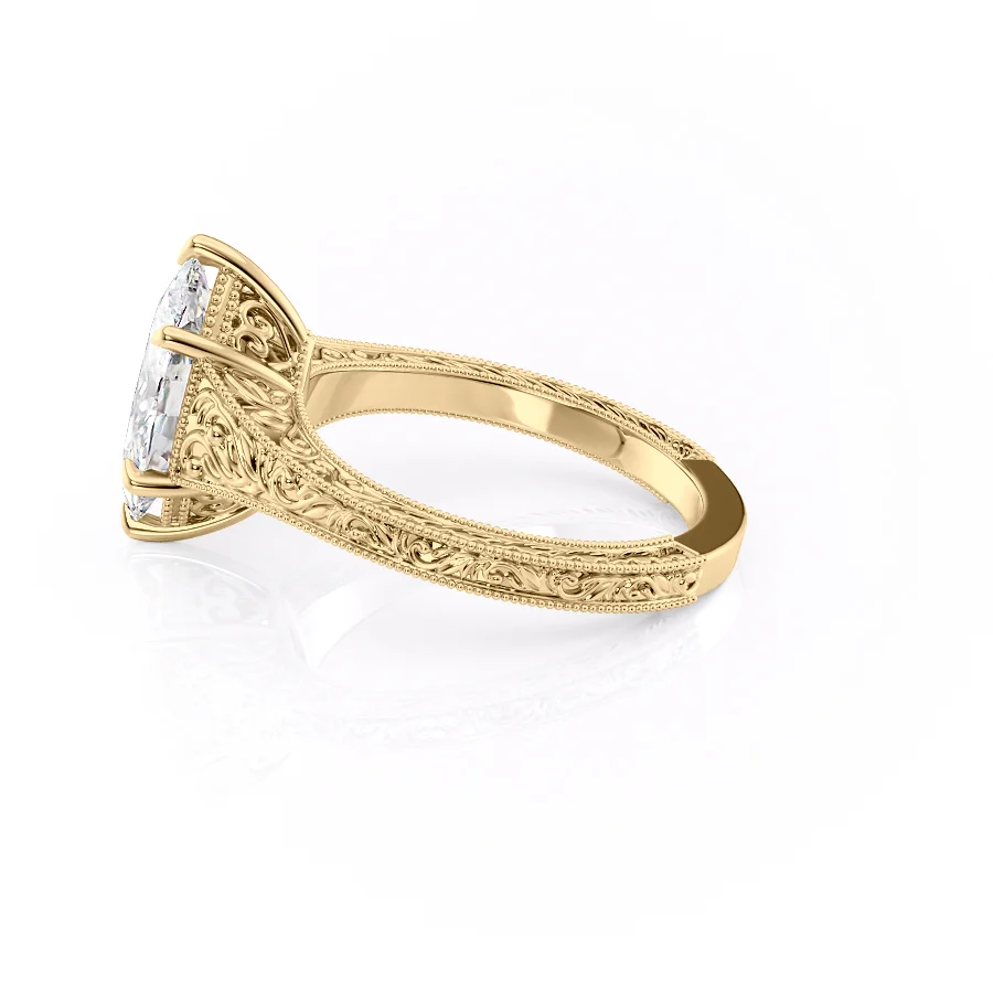 2 CT Marquise Cut Vintage Engagement Ring - Moissanite Diamond