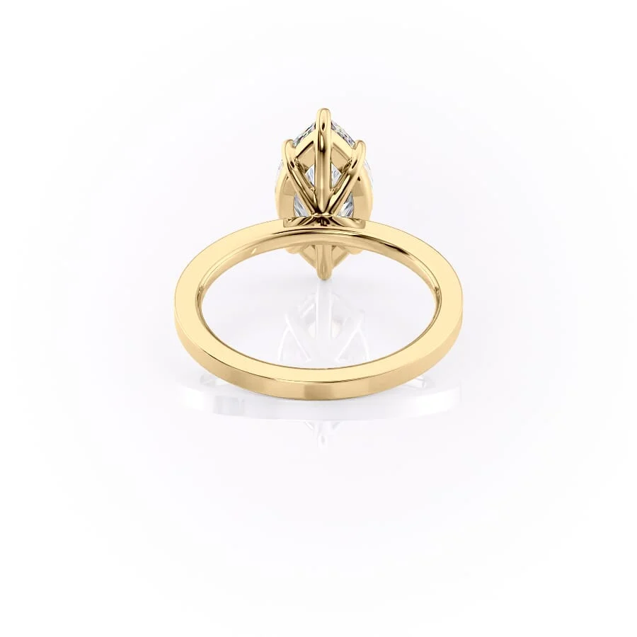 1 CT Marquise Cut Solitaire Engagement Ring - Moissanite Diamond