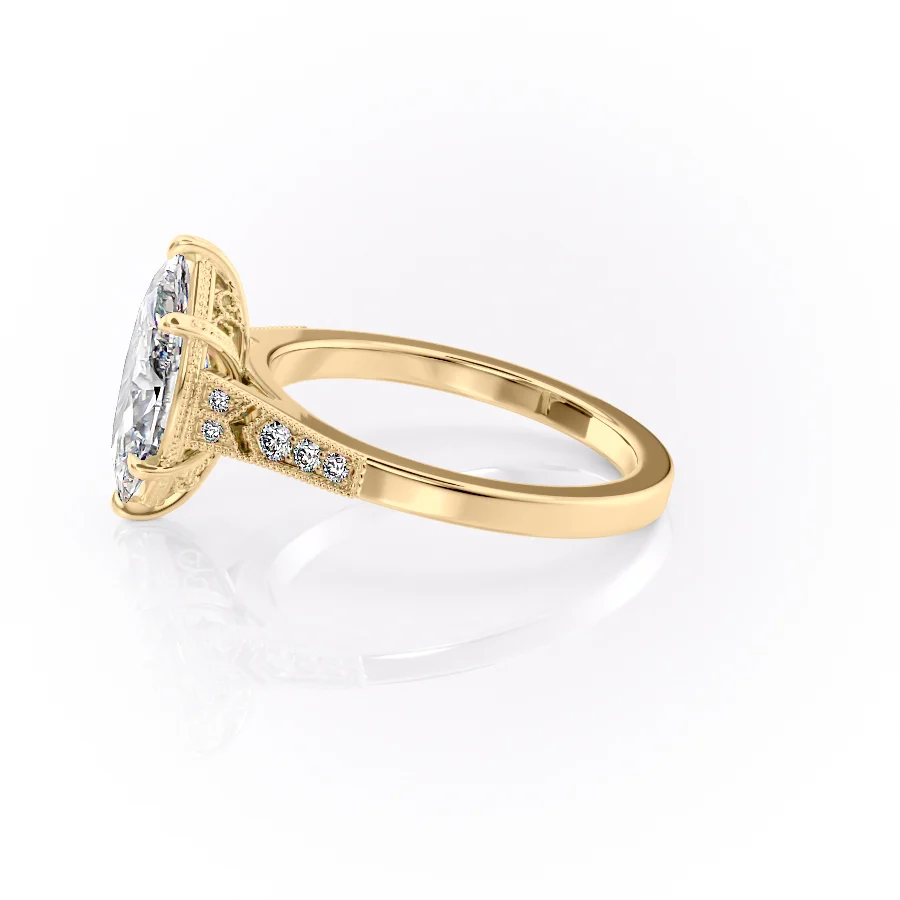 2 CT Marquise Cut Vintage Engagement Ring - Moissanite Diamond