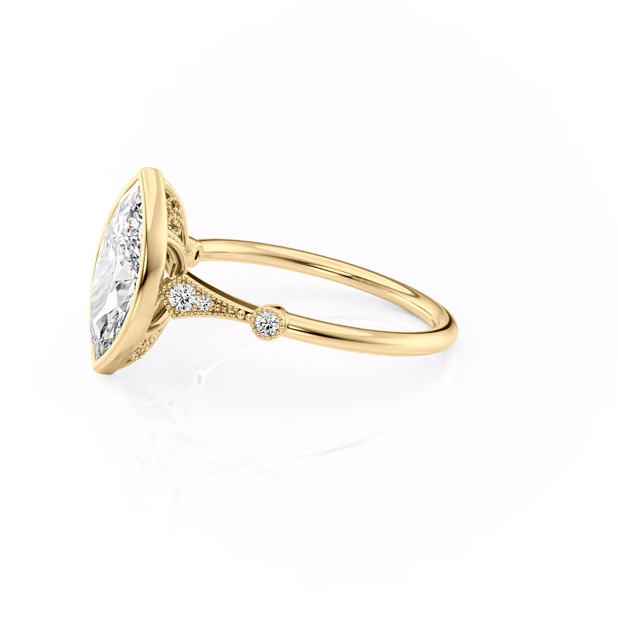 2 CT Marquise Cut Vintage Engagement Ring - Moissanite Diamond