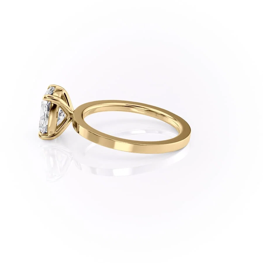 2 CT Elongated Cushion Solitaire Engagement Ring - Moissanite Diamond