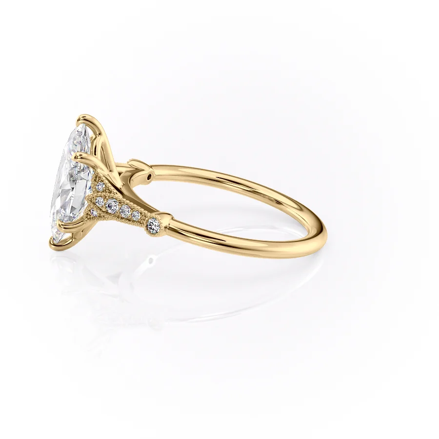 2 CT Marquise Cut Vintage Engagement Ring - Moissanite Diamond