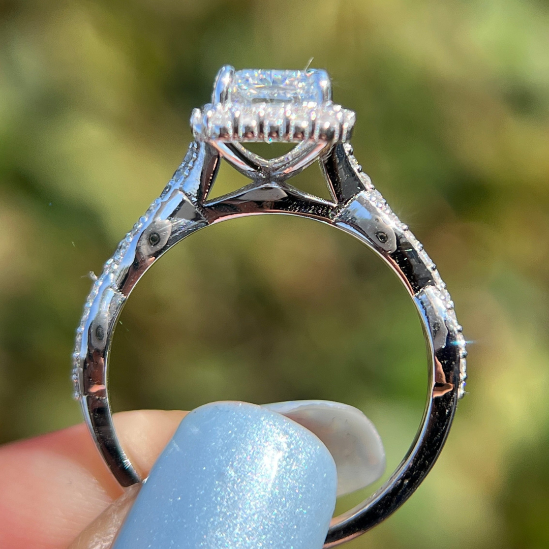 halo engagement ring