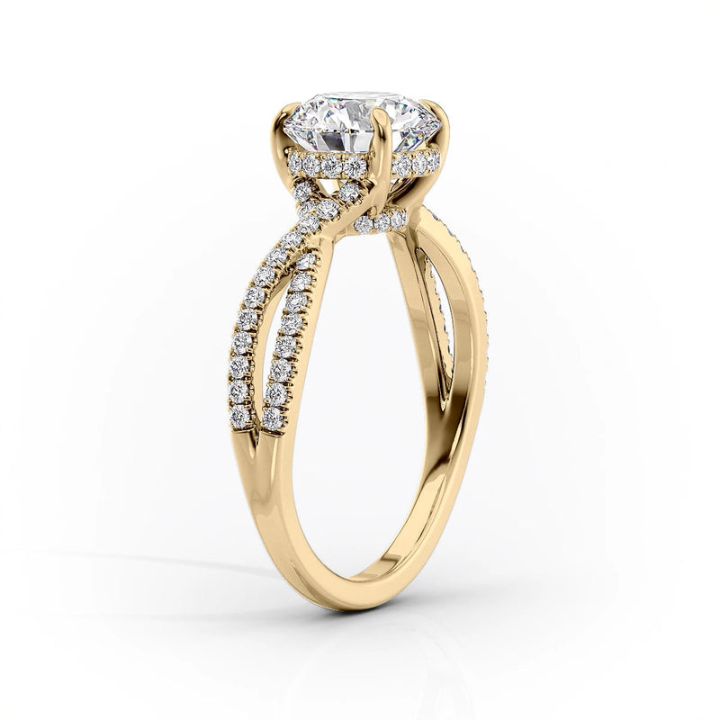 2 CT Pear Cut Infinity Engagement Ring - Moissanite Diamond