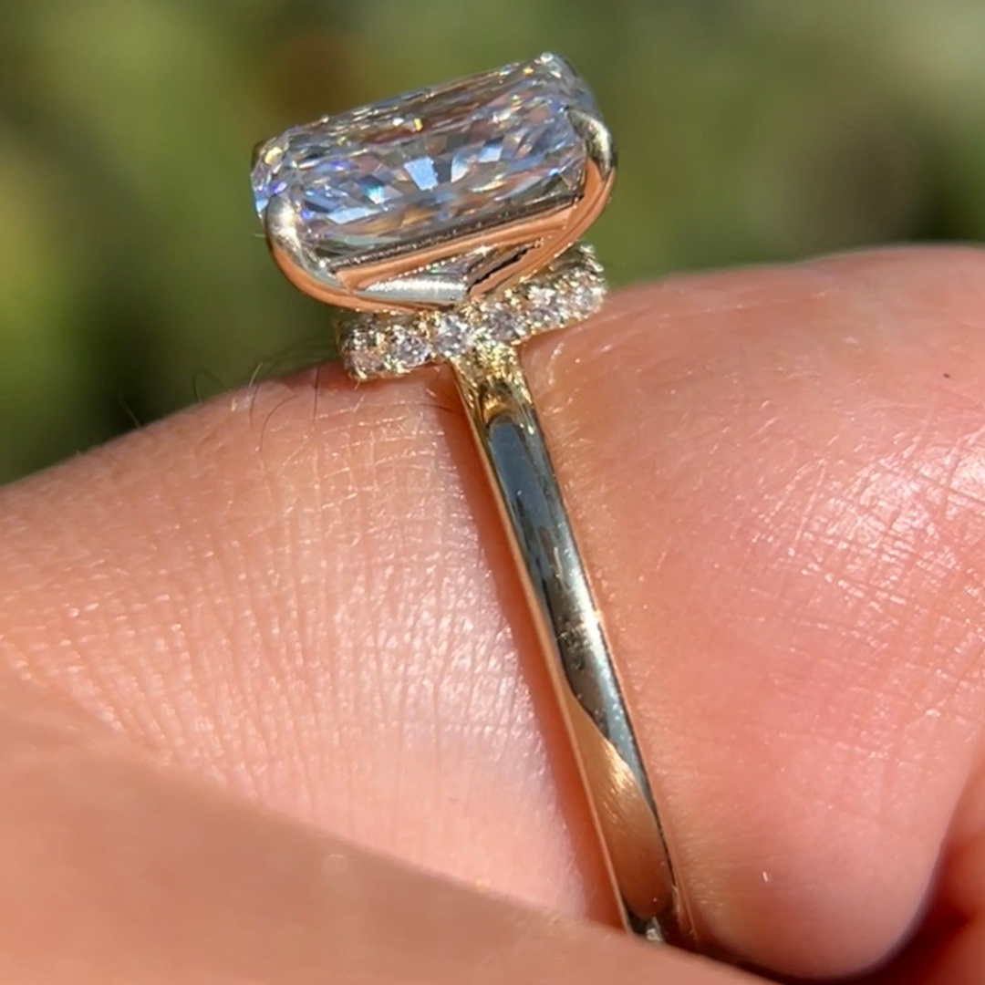 radiant engagement ring ideas