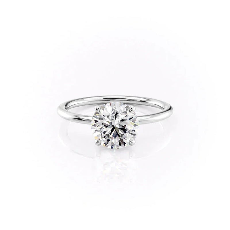 Round Engagement Ring